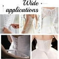 thumbnail image 6 of Wedding Zipper Replacement Adjustable Lace Up Dress Corset Back Kit Lace-Up Satin Ribbon Ties for Evening Gown Banquet Wedding Dress Accessories, 6 of 6