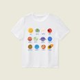 thumbnail image 2 of Zanarzt Toddler Boy Cotton Shirts Summer Toddler Boys Short Sleeve Shirts Cotton Summer T Shirts Cartoon Graphic Tops Tees Back to School Clothes White,8-9 Years, 2 of 5