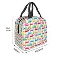 thumbnail image 3 of Disketp Colorful Bus Bolsa Térmica para Almuerzo para Hombre y Mujer, Ideal para Trabajo, Senderismo y Picnic, 3 of 8