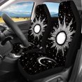 thumbnail image 2 of Jeiento Sun and Moon Car Seat Covers Set of 4 Stretchy Bucket Seat Cushion Rear Bench Protector for RV Truck SUV Automotive Accessory Easy to Install, 2 of 7