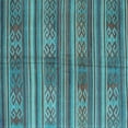 thumbnail image 1 of Ahgly Company Indoor Square Southwestern Light Blue Country Area Rugs, 3' Square, 1 of 4