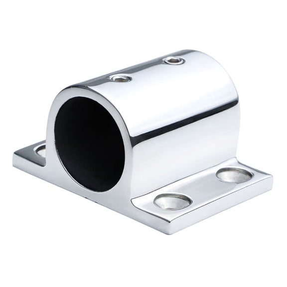 Marine Grade Stainless Steel Support Bracket Holder for Yacht Deck Railings Square Tube Holder Boat Railing Attachments