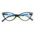 thumbnail image 2 of Women's Slim Cateye Clear Bifocal Reading Glasses - Anti-Blue Blocker Readers CR18 +1.50, 2 of 4