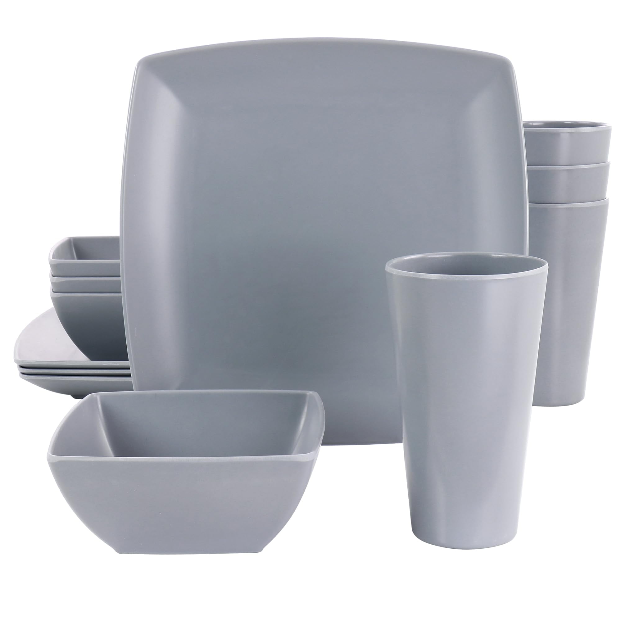 Elama Zen Rust Mozaik 16 Piece Dinnerware Set - Walmart.com