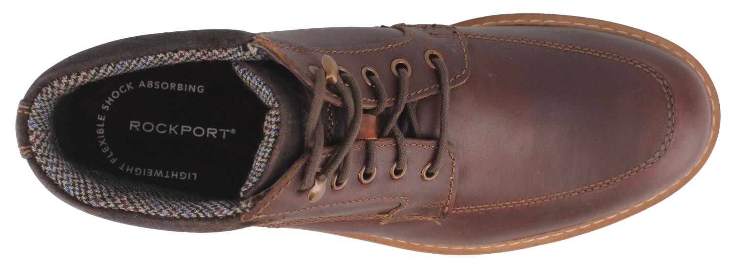 rockport men's marshall rugged moc toe ankle boot