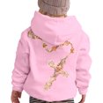 thumbnail image 2 of Girls Hoodies Fall Winter Print Loose Pullover Hoodie Top with Pocket Hoodies for Girls Size 13-14Y, 2 of 6