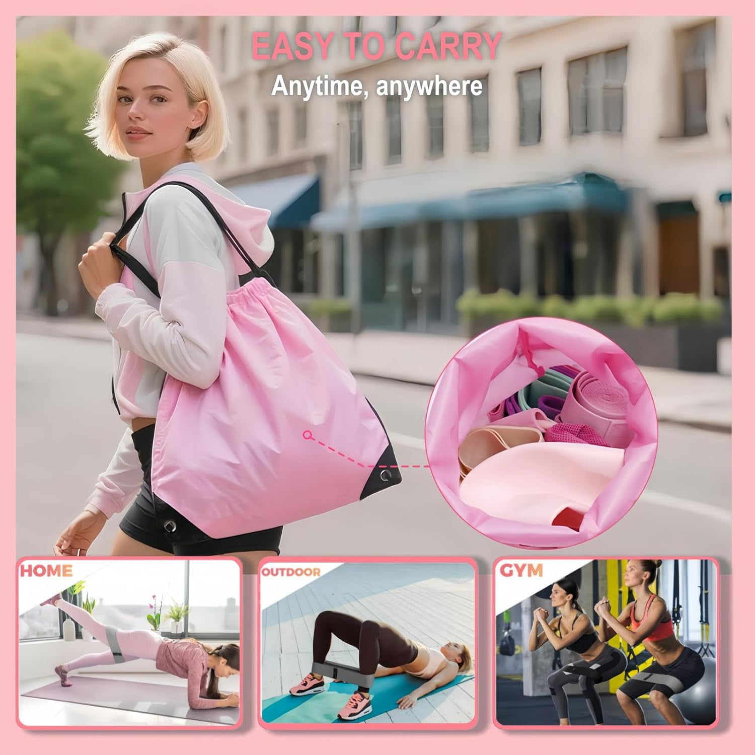 Pilates Essentials Kit for Women - Better Yoga Pilates Kit for Home Workouts with Pilates Ring and Ball Set,Booty Bands,Figure 8 Resistance Band,Yoga Bands for Stretching