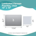thumbnail image 4 of Pack of 1000 Co-Extruded Vacuum Pouches, Clear 10 x 10. Vacuum Food Bags 10x10. Thickness 3 mil. Polyethylene Bags for Packing and Storing. Perfect for Industrial, Food Service., 4 of 7