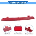 thumbnail image 3 of Reflector lateral derecho trasero Unique Bargains No.33505T20A01 para Honda Civic 2022-2023 Rojo, 3 of 7