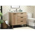thumbnail image 2 of 36 inch single bathroom vanity in natural oak, 2 of 8