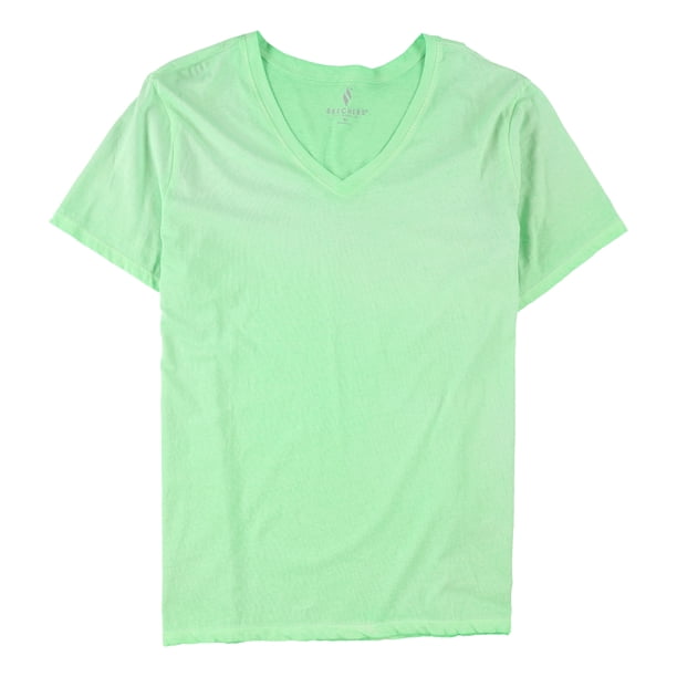 Skechers Womens Solid Basic T-Shirt lime XS