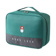 LSLJS Pills Organizer Case, Pills Holder Medicinesa Carrying Case, Portable First Aid Kit, Travel Storage Bag Suitable for Family Outdoor Hiking, Camper, Office and Workplace