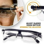 JUNWELL Eyeglasses Focal Adjustable Glasses Near And Far Sight  Glasses Adjustable Focus Reading Glasses Lightweight For Women Men