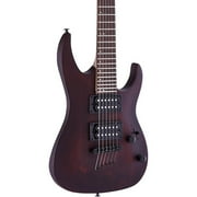Mitchell MM100 Mini Double-Cutaway Short-Scale Electric Guitar - Walnut Stain