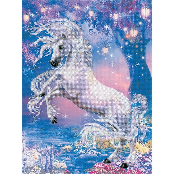 Riolis Unicorn Counted Cross Stitch Kit, 11.75" x 15.75", 14 Count