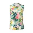 thumbnail image 6 of Picia Tropical Flowers mens Cotton Tank Undershirts , Moisture-wicking Ribbed Tanks, Lightweight Cotton Tank Undershirts-Small, 6 of 8