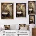 thumbnail image 4 of Designart "Bathroom Rustic beauty II" Bathroom Floater Framed Wall Art Print, 4 of 7