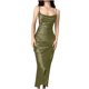 thumbnail image 1 of Vestido de mujer Casual sólido sin mangas Sling cuello cuadrado Jag vestido corto OAVQHLG3B Store  lin121212, 1 of 5