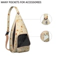 thumbnail image 3 of Delicious Pizza Sling Backpack – Retro Italian Food Design Shoulder Bag, Fashionable Water-Resistant Daypack, 3 of 4