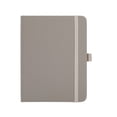 thumbnail image 2 of A6 Hardcover Lined Notebook Journal, Gray, 160 Pages, Lined Paper, Elastic Closure, Ribbon Bookmark, Inner Pocket, Portable Notebook for Office Home Writing, 1 Count, 2 of 8