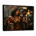 thumbnail image 2 of Designart "Renaissance of Harlem Jazz III" African American Floater Framed Wall Decor, 2 of 7