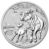2021 Australia 1/2 oz Silver Lunar Ox BU (Series III)