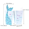 thumbnail image 2 of Minkissy 24pcs Mermaids Bowl Assorted Color Compression Resistance Popcorn Boxes for Party Mermaid, 2 of 5