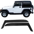 thumbnail image 2 of Ikon Motorsports Window Visor Compatible with 97-06 Jeep Wrangler TJ Acrylic Vent Deflector Rain Guard 2Pc Set Outside Mount 1997 1998 1999 2000 2001 2002 2003 2004 2005 2006, 2 of 8
