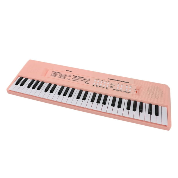 Teclado Piano 54 Teclado Música De Piano Con Cable De Alimentación USB Y Cable De Alimentación USB, Teclado De Piano Eléctrico De Plástico Para Niños Para Niños