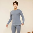 thumbnail image 2 of JIKNTTR Long Johns Thermal Underwear For Men Lined Base Layer Set For Men Autumn Winter Thermal Underwear Long Johns Set For Men Soft Comfy Long Pants Set, 2 of 9