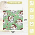 thumbnail image 2 of SKYSONIC Santa Claus with Candy Cane Baby Muslin Washcloths Face Towel, Christmas Burp Cloths Cotton Wipes 5 PCS Infant Wash Cloth for Newborn Boys Girls 12"x12", 2 of 7