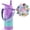 1033-500 Purple/Sky, variant on Mininoo Kids Water Bottle for School, 16oz Insulated Stainless Steel Water Bottle Kids with Straw Lid for Girls