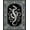 Black White, Pattern 3, variant on ODIKA Snake Moody Gothic Tangled Serpent Ornate Frame Coiled Border Non-Slip Chair-Friendly for Home Office, Gaming Room, Under Desk