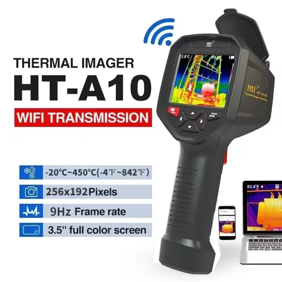 HTI HT-A10 Handheld Infrared Thermal Imager for PCB Circut Repair Floor Heating Detect Thermal Camera Resolution 252x192
