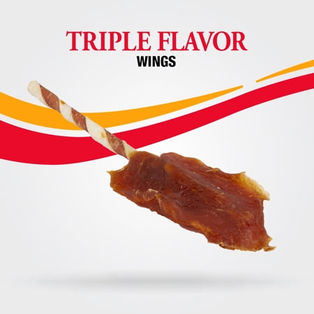 Good 'n' Fun Triple Flavor Wings Snack for All Dogs, 12.0 oz - Image 2