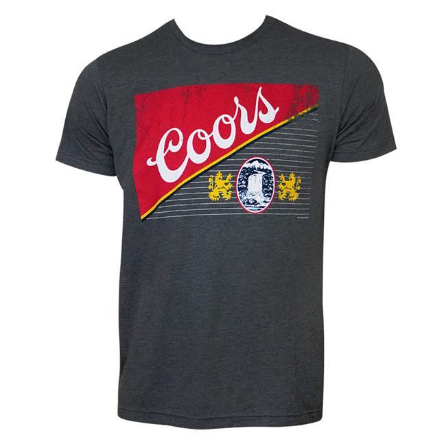 MainMerch 37349XXL Coors Heather Beer Logo T-Shirt for Men, Gray - 2XL ...