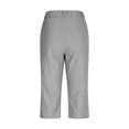 thumbnail image 4 of gbyLJF Women's Stretch Capri Pants with Pockets Casual Straight Fit Cropped Pant Travel Athletic Work Pant, 4 of 8