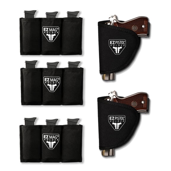 EZ Magazine Holder 5 Piece Value Pack - 2 Pistol Holders and 3 Magazine Holders