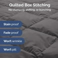 thumbnail image 5 of CGK Linens Premium Down Alternative Comforter - Full Size All-Season Fluffy & Cozy Duvet Insert, Dark Gray, 5 of 7