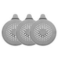 thumbnail image 1 of Uxcell 3packs Shower Drain Hair Catcher Round Drain Strainer for Shower Grey, 1 of 5