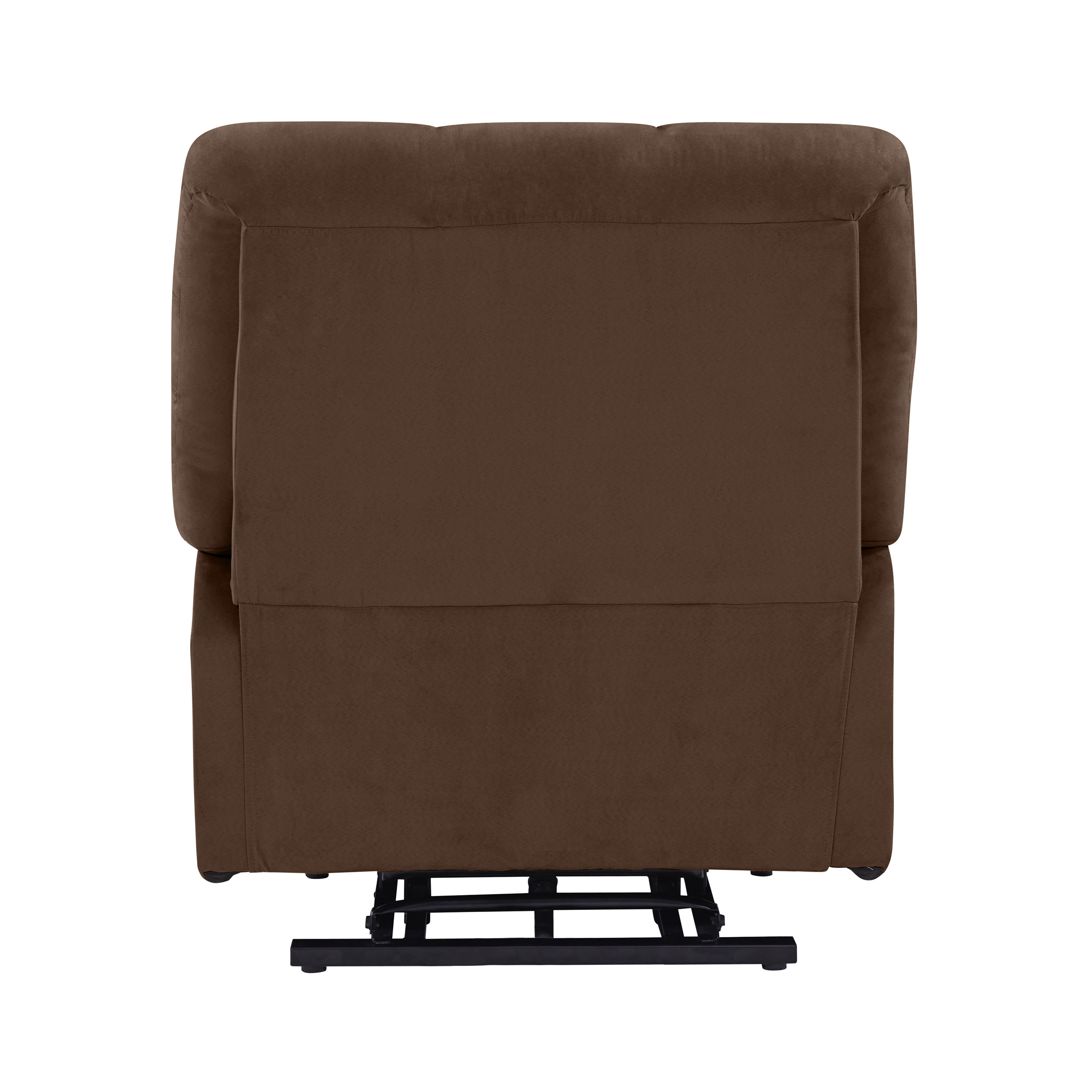 Huguley Power Lay Flat Recliner with Extra Extension Foot Rest Wildon Home Body Fabric: Brown Polyester