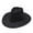 Black, variant on yunLCZ Straw Cowboy Hat for Men Womens Cowboy Hat for Women and Men with Shapeable Wide Brim - Felt Cattleman Western Hats for Cowboys and Cowgirls polyester Pink One Size