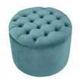 thumbnail image 2 of TOV Furniture Queen Velvet Storage Ottoman, Sea Blue, 2 of 3
