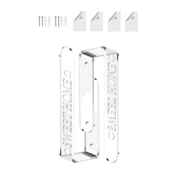 2Pcs Clear Acrylic Curtain Holdbacks Wall Mounted Drapery Hooks Curtain Tiebacks Holders Hooks for Home Decors