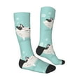 thumbnail image 3 of Easygdp French Bulldog Taking a Bath Soccer Socks Sport Knee High Socks Calf Compression Athletic Socks for Men and Women, 3 of 9