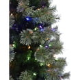 thumbnail image 2 of Christmas Time 7.5-Ft Prelit Vermont Pine Green Christmas Tree with EZ Connect Multi Color LED Lights and Metal Stand, 2 of 4