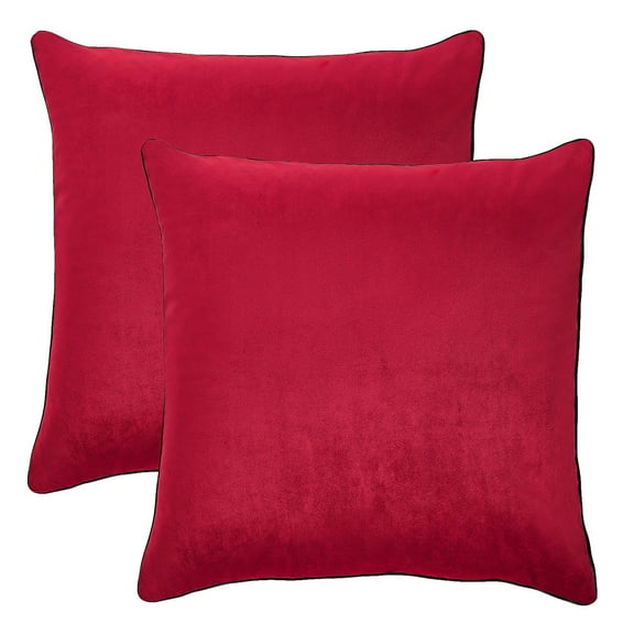Member's Mark Dutch Velvet 2-Pack Decorative Pillows, 22" x 22", Assorted Colors