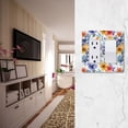 thumbnail image 5 of Yayeee Rocker Switch Wall Plate 3-Gang 6.5"x4.6" Home Decorative Outlet Cover, Watercolor Flowers Pattern, 5 of 6