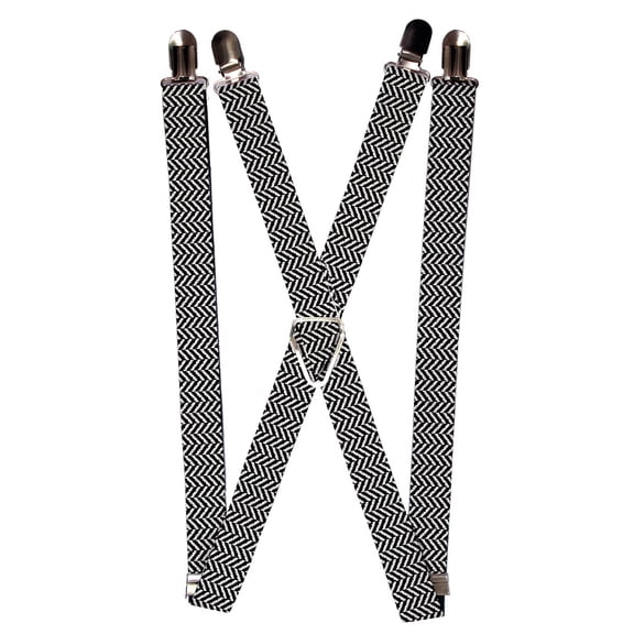 Buckle-Down mens Buckle-down - Herringbone Suspenders, Multicolor, One Size US