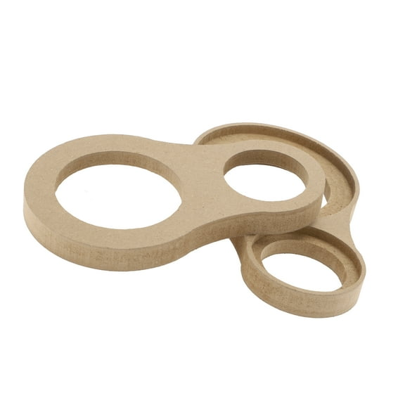 Unique Bargains Speaker Spacer Ring Adator Dual Rings for 2" for 4" Wood 2 Pcs Universal